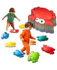 Sugift 9-Piece Non-Slip Balance Stepping Stones, 16" x 11.5", Ages 3+