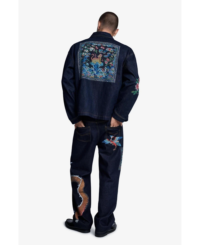 Desigual Men's Printed Jacket 100% Cotton