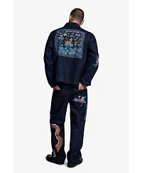 Desigual Men's Printed Jacket 100% Cotton