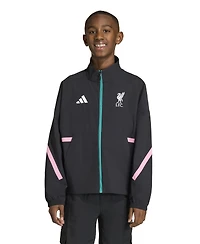 Adidas Boys' and Girls' Liverpool Fc Z.n.e. Anthem Full-Zip Mock-Neck Jacket