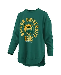 Pressbox Women's Baylor Bears Blitz Fleece-Lined Graphic Crewneck Sweatshirt