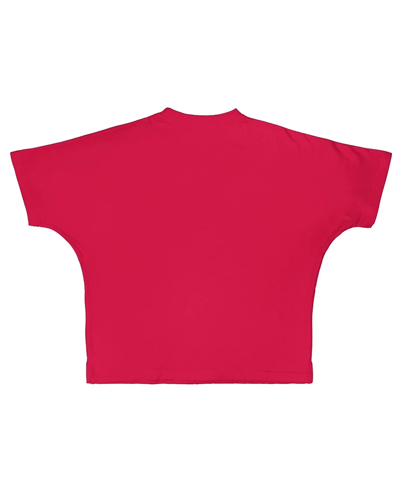 Pressbox Women's Nebraska Huskers Flannigan Oversized Graphic T-Shirt