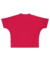 Pressbox Women's Nebraska Huskers Flannigan Oversized Graphic T-Shirt