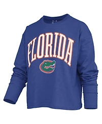 Pressbox Women's Florida Gators Motley Long-Sleeve Boxy Burnout T-Shirt