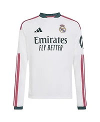 Adidas Boys' and Girls' Federico Valverde Real Madrid Replica Home Long Sleeve Jersey