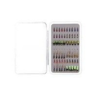 Piscifun 60 Hand Tied Fly Fishing Flies Assortment Trout Freshwater with Storage Box