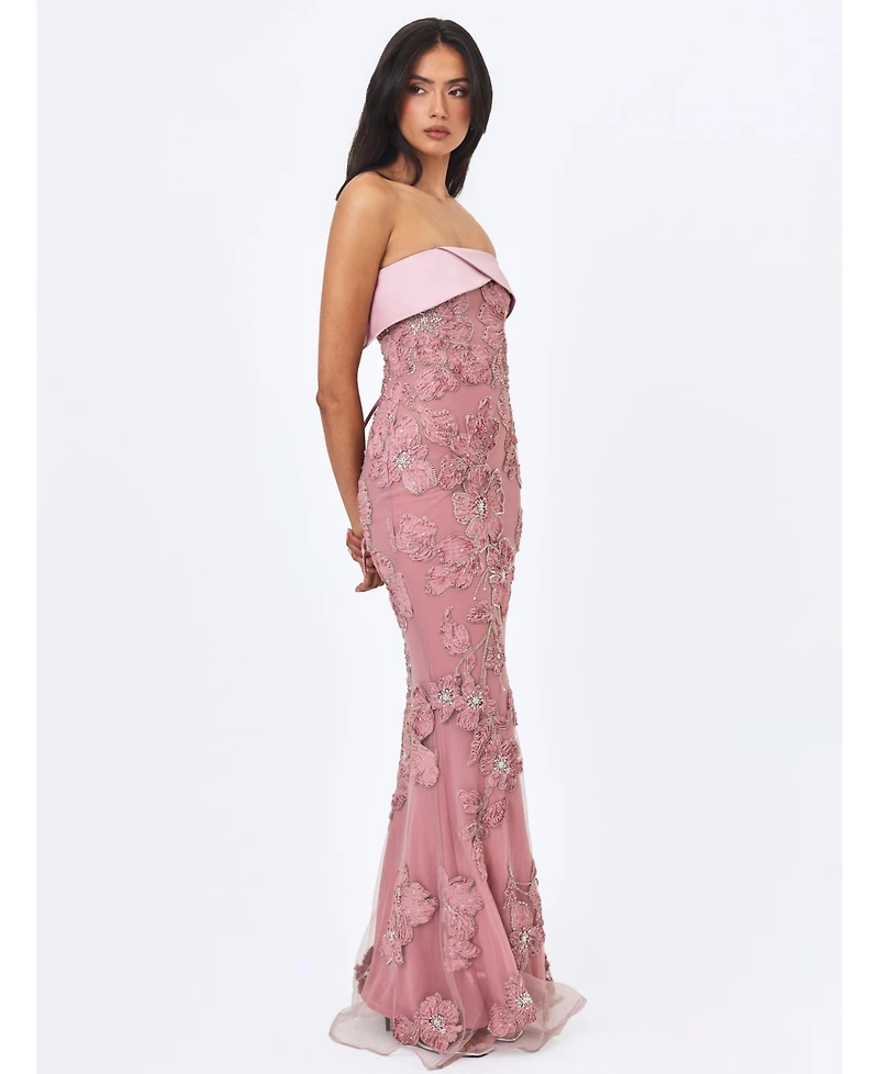 Miss Circle Women's Raphaela Corset Strapless Mermaid Dress