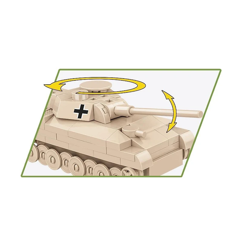 Cobi Wwii Panzer V Panther Tank Historical Collection 126-Piece Building Set, Ages 6+