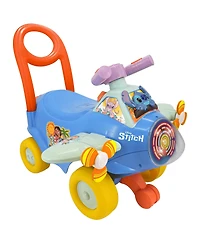 Disney Stitch Spinning Lights Interactive Ride-On Plane, 20.06" x 17.32" x 16.34", Ages 1+