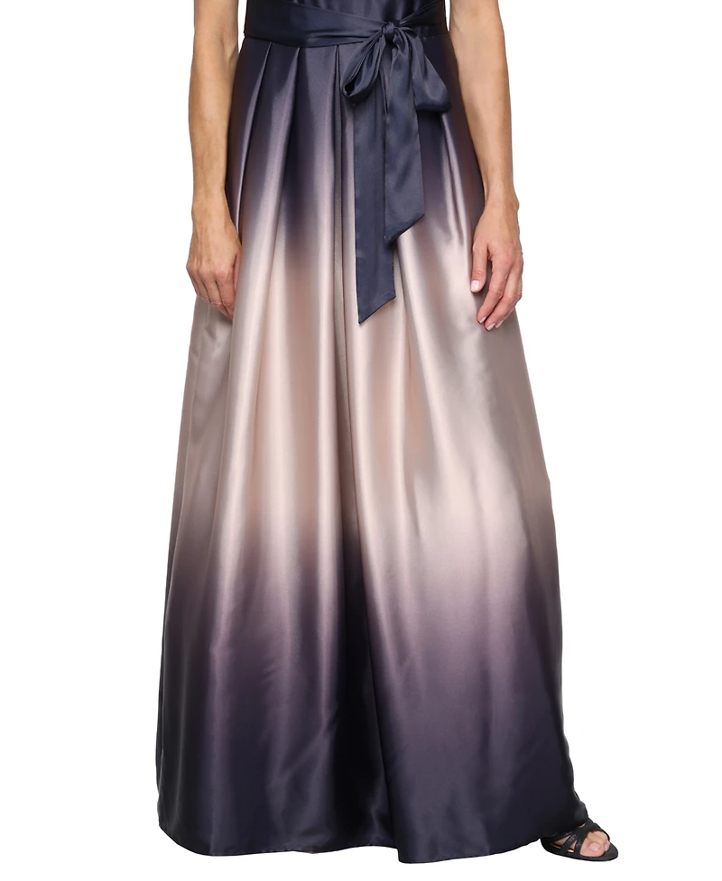 Sl Fashions Petite Ombre-Skirt Gown