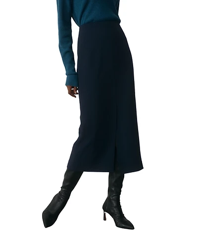 The Fold Women's Oliena High-Waisted Pencil Midi Skirt
