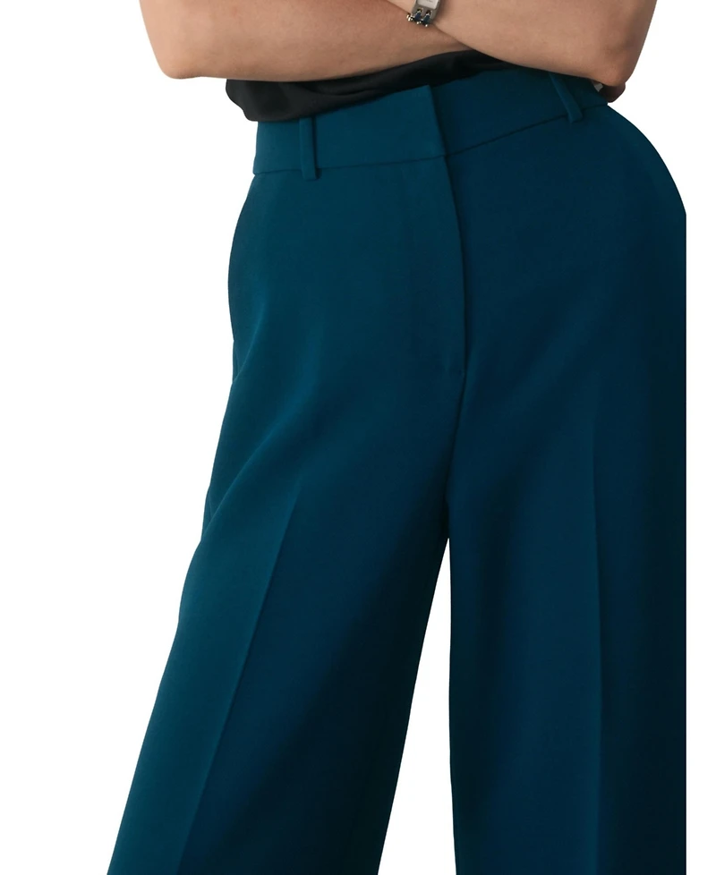 The Fold Women's Doppio Adelaide High-Rise Wide-Leg Trousers