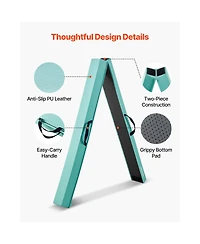 Sevorley 8FT Folding Balance Beam for Kids, Gymnastics Floor Beam with Carrying Bag