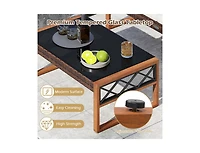 Boyel Living 2 Pieces Patio Pe Wicker Furniture Set Outside Conversation Set for Porch