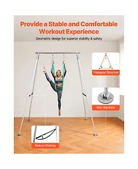 Hongge 310 lb Height Adjustable Triangular Aerial Yoga Stand Frame