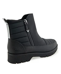 Jbu Women's Abigail Weather Ready-Wide Casual Round Toe Booties