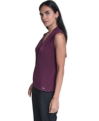 Calvin Klein Women's Sleeveless V-Neck Blouse