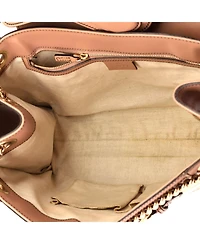 Pre-Owned Gucci Large Emily Chain Flap Shoulder Bag Gg Canvas and Leather