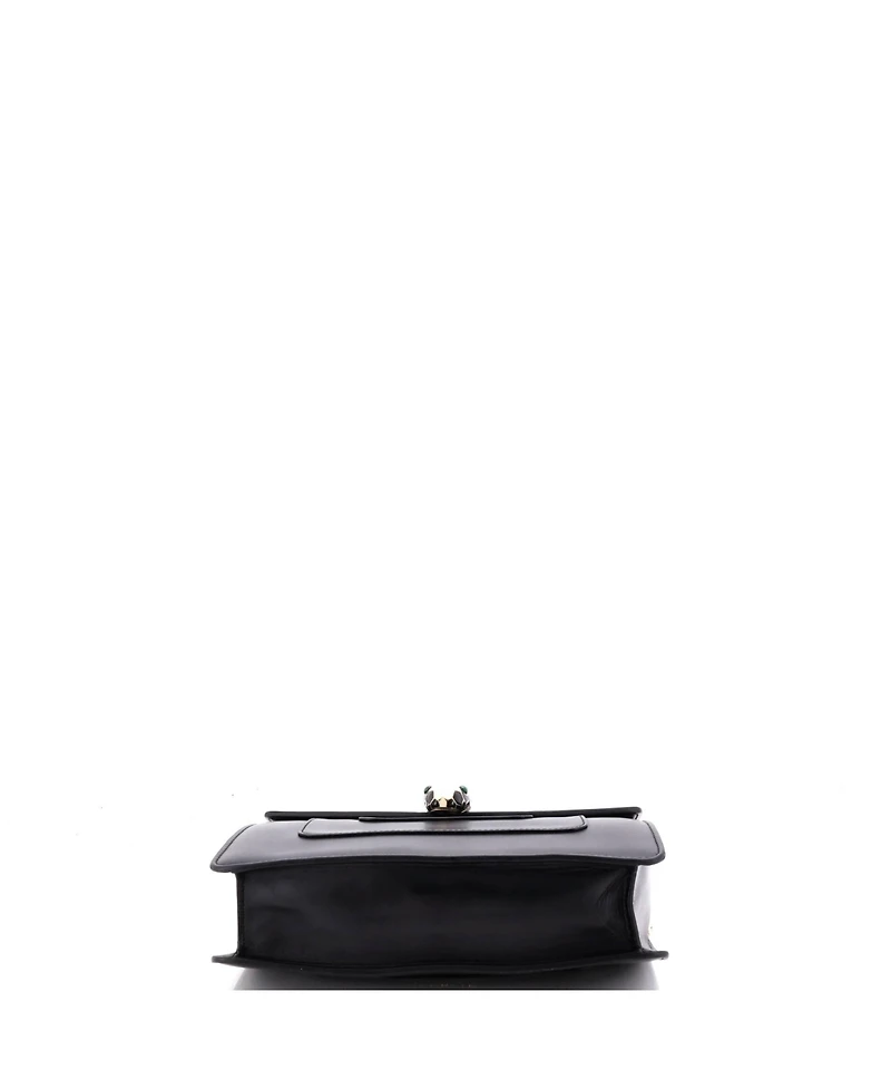 Pre-Owned Bvlgari Medium Serpenti Forever Square Shoulder Bag Leather