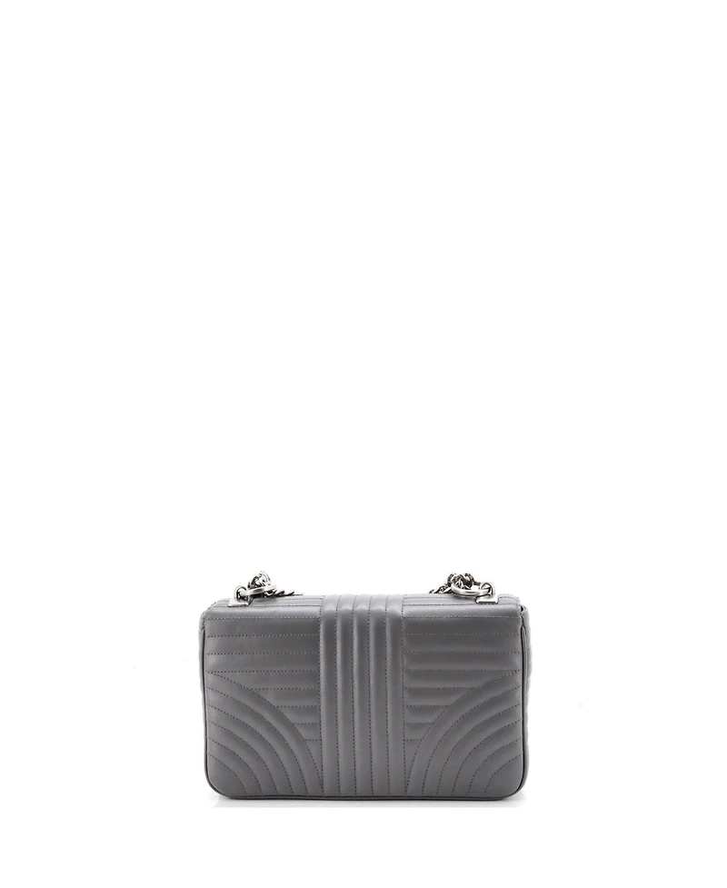 Pre-Owned Prada Medium Chain Flap Shoulder Bag Diagramme Quilted Leather