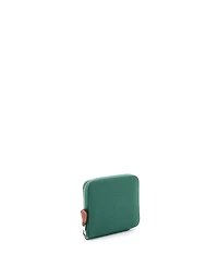 Pre-Owned Hermes Compact Azap Zip Around Wallet Silk'in Epsom
