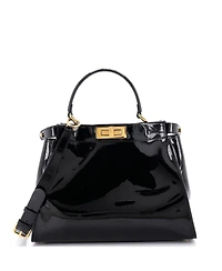 Pre-Owned Fendi Regular Peekaboo Bag Patent