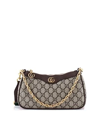 Pre-Owned Gucci Small Ophidia Charm Shoulder Bag Gg Coated Canvas