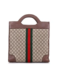 Pre-Owned Gucci Medium Ophidia Cut Out Handle Tote Gg Coated Canvas