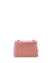 Pre-Owned Salvatore Ferragamo Medium Gancini Turnlock Flap Bag Gancini Quilted Leather