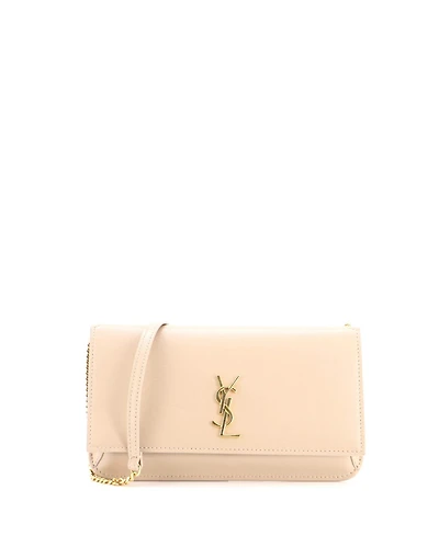 Pre-Owned Saint Laurent Classic Monogram Phone Holder Shoulder Bag Leather