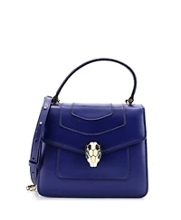 Pre-Owned Bvlgari Small Serpenti Forever Top Handle Bag Leather