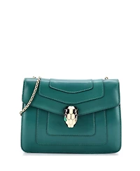 Pre-Owned Bvlgari Small Serpenti Forever Square Shoulder Bag Leather