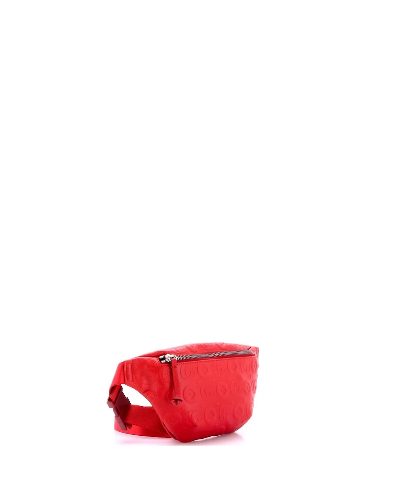 Pre-Owned Gucci Boys and Girls Embossed Adjustable Belt Strap Leather Belt Bag