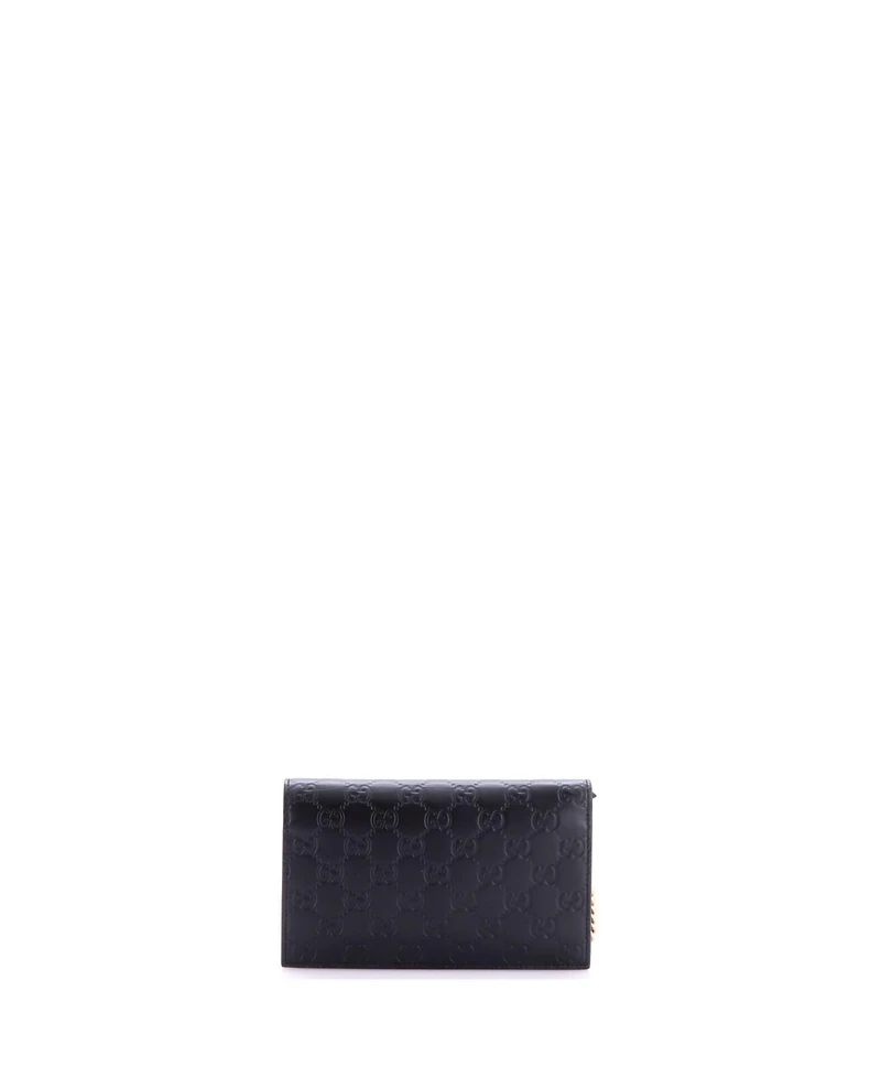 Pre-Owned Gucci Icon Wallet on Chain Guccissima Leather