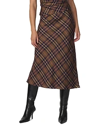 Joe's Jeans Women's The Ines Plaid Midi Skirt