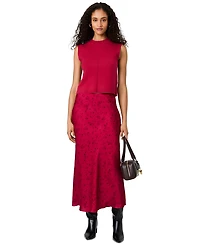French Connection Women's Oona Floral-Print Satin Maxi Skirt