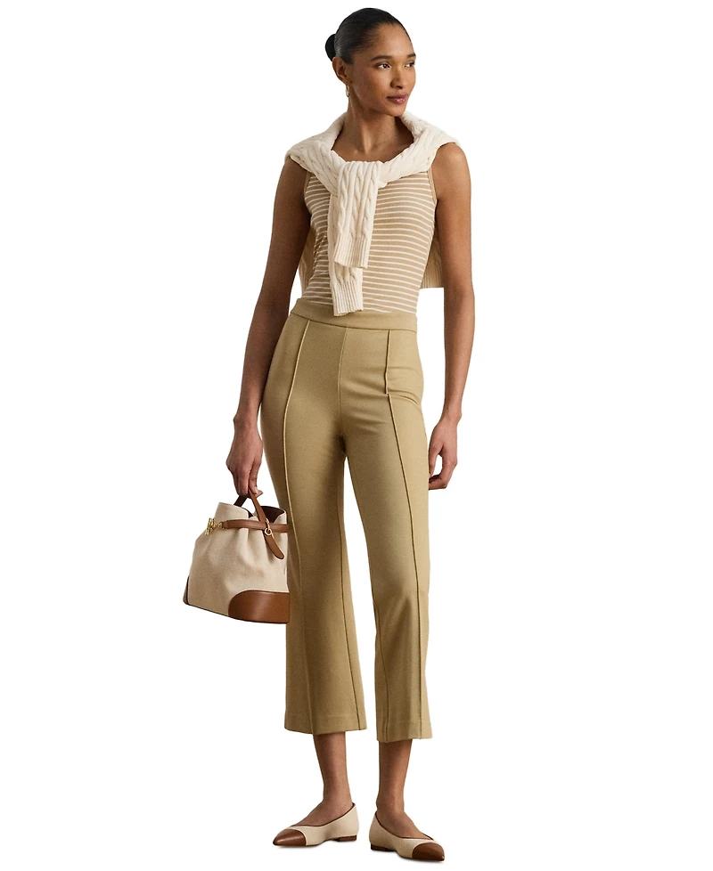 Lauren Ralph Women's Twill Flare Ankle Pants