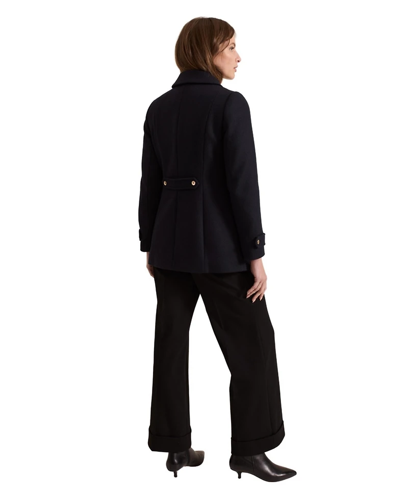 Phase Eight Women's Aurelie Military Double-Breasted Wool-Blend Coat