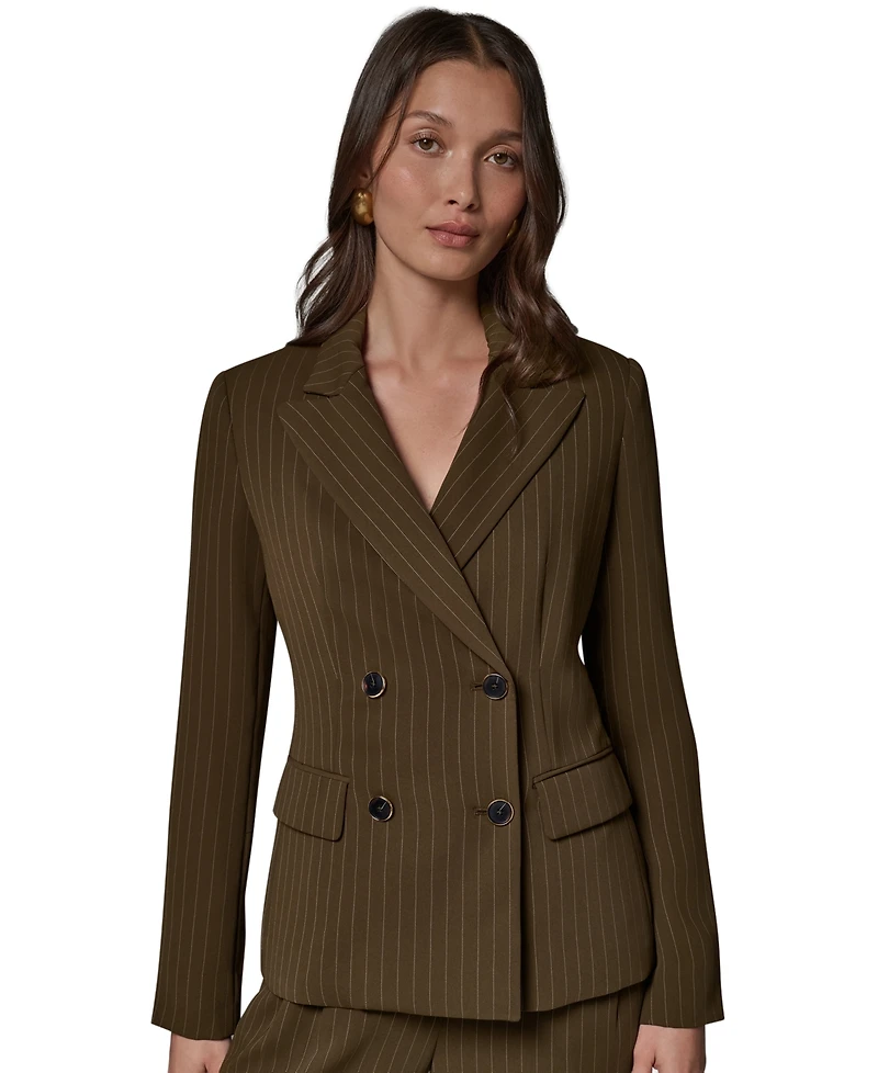 Donna Karan New York Women's Notch Lapel Collar Blazer