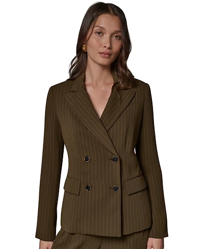 Donna Karan New York Women's Notch Lapel Collar Blazer