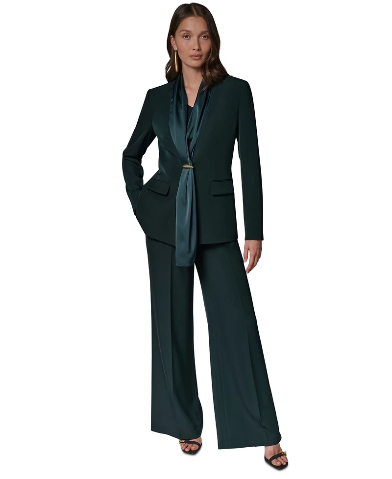 Donna Karan New York Women's Scarf Collar Blazer