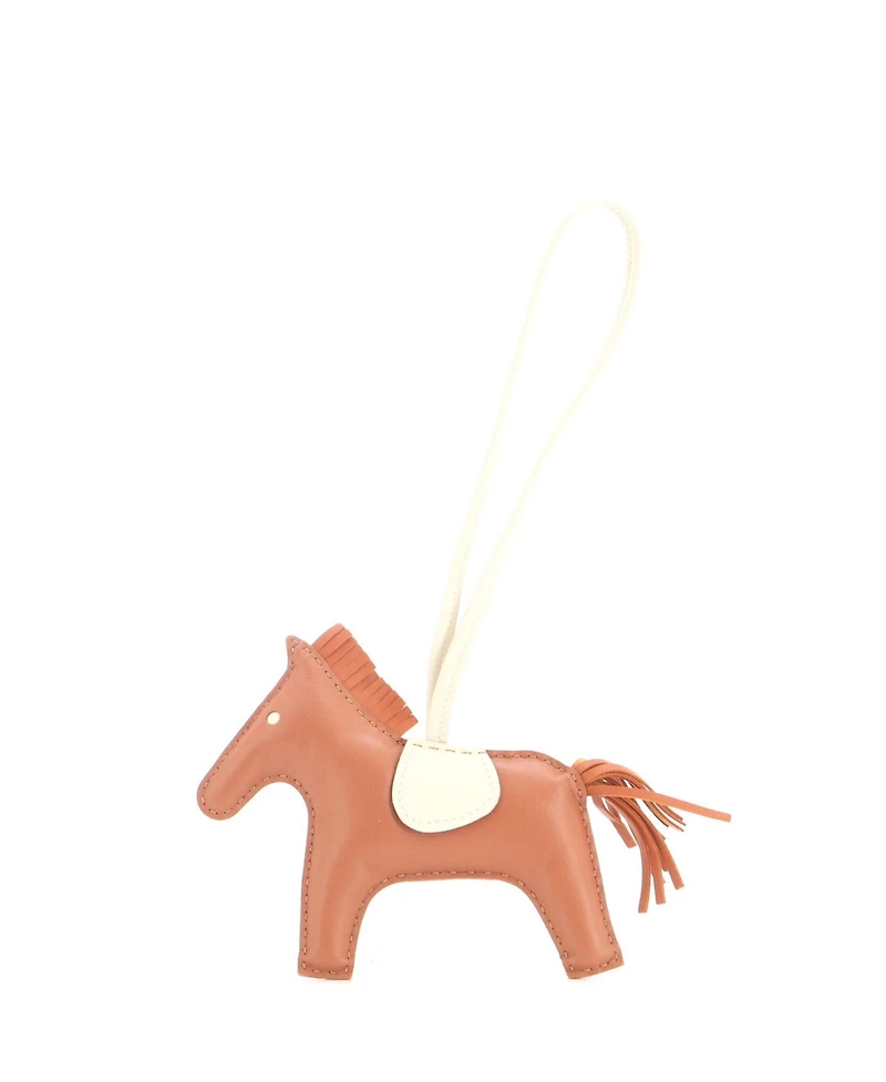 Pre-Owned HERMES Mm GriGri Rodeo Bag Charm Leather