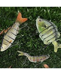 Piscifun Slow Sinking Jointed Swimbait Lures Freshwater Saltwater Fishing Bait For Trout Walleye Pike