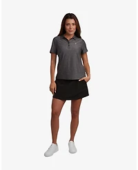 Spyder Women's Weekender Space-Dye Relaxed Fit Short-Sleeve Polo Shirt