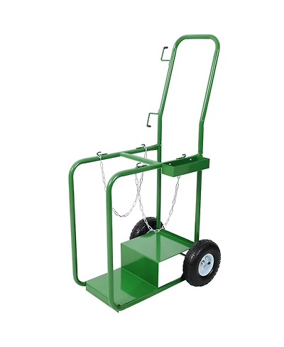 Streamdale Furniture Dual Cylinder Cart, 440lb Capacity Welding Tank Hand Truck with Pneumatic Wheels