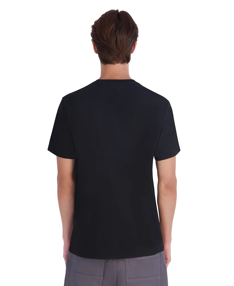 Karl Lagerfeld Paris Men's Tangled Rope Textured Graphic T-Shirt