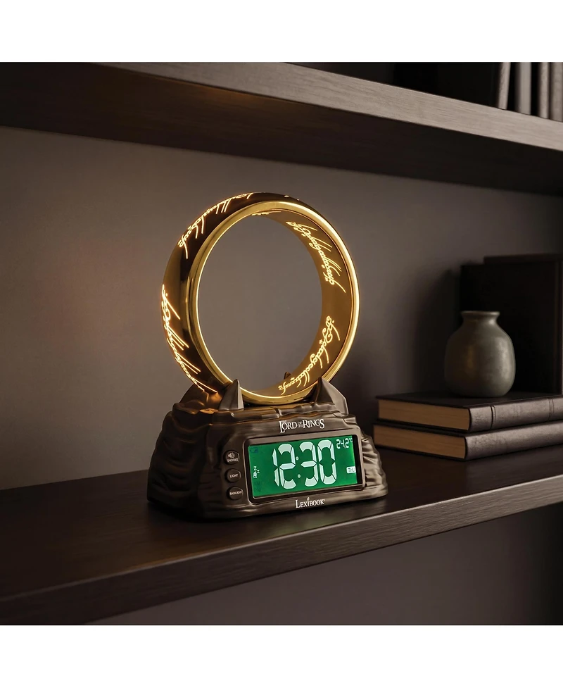 Lexibook Lord of the Rings RL805LR 8.86" One Ring Nightlight Backlit-lcd Alarm Clock