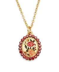 Fable England Eve Floral Necklace in Gold