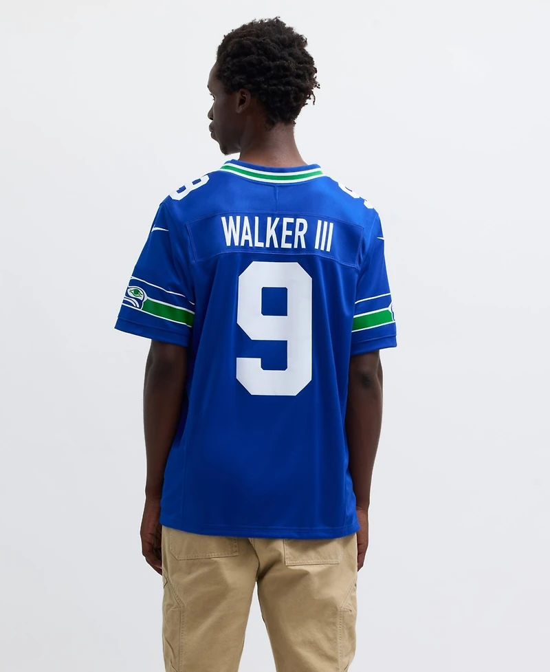 Men's Nike Kenneth Walker Iii Royal Seattle Seahawks Throwback Vapor F.u.s.e. Limited Jersey