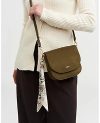 Fable England Beth Faux Suede Saddle Bag